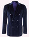 Men'S Velvet Dark Navy Blue Blazer - Sport Coat For Men
