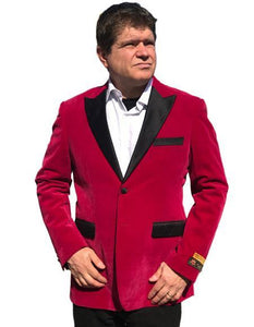 Men's Hot Pink ~ Fuchsia velour Men's blazer Jacket ~ Sport coat