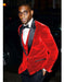 Red Velvet Tuxedo Velour Men's blazer Jacket For Men