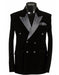 Black Jacket Tuxedo Sport Coat velour Men's blazer