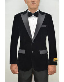 Peak Lapel Fashion Smoking Casual Velour Cocktail Tuxedo velour Men's blazer Jacket With Free Matching bow