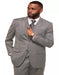 Men's Stone 2 Button Sharkskin Mini Pin Dot Pattern With Settle Sheen Suit