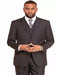 Men's Black 2 Button  Sharkskin Mini Pin Dot Pattern With Settle Sheen Suit