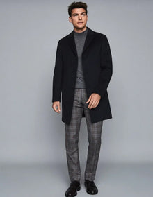 Men's Wool Epson Overcoat Navy