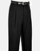 Double Pleated Pants Dress Pants Black