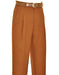 Double Pleated Pants Dress Pants Luggage Brown