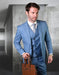 Stella Blue Wool Fabric Suit