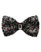 Sparkly Bow Tie Sequin Fabric Rhinestone Bowtie Wine ~ Black ~ Silver