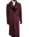 Men's Wool and Overcoat With Fur Collar Full Length 48 Inches