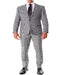 Men's Gray Two Flap Front Pockets Super Designer Cheap Priced Men's Slim Fitted Suit - Skinny Fit Suit  - Black And White Checkered Suit