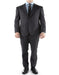 Grey Plaid Check Windowpane Wool Slim Fitted 2 Button Suit