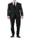Men's Black Plaid Check 2 Button Windowpane Suit