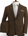 Mens 2 Button Brown Summer Suit - Linen Suit