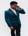 Prom ~ Wedding Men's Blazer Dark Teal Blue Tuxedo