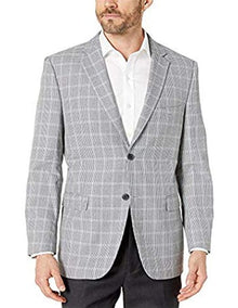 Blue/Grey Houndstooth Check Modern fit 2 button side vent jacket