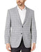 Blue/Grey Houndstooth Check Modern fit 2 button side vent jacket