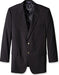 Men's Classic Portly Blazer Solid Black Executive Fit Suit - Mens Portly Suit