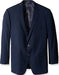 Men's Classic Portly Blazer Solid Navy Executive Fit Suit - Mens Portly Suit