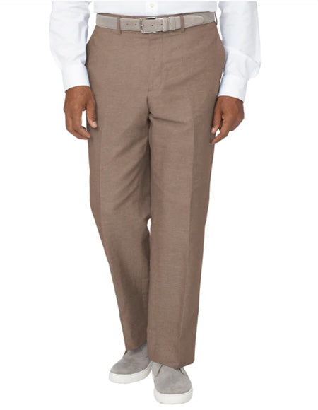 Men'S Linen Pants Brown Brown / 36 Men'S Linen Pants Brown Brown / 36