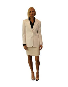 Two Button women Blazer In White