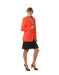 Two Button  women Blazer In Orange