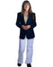 Two Button  women Blazer In Navy