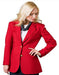 Two Button  women Blazer In Red