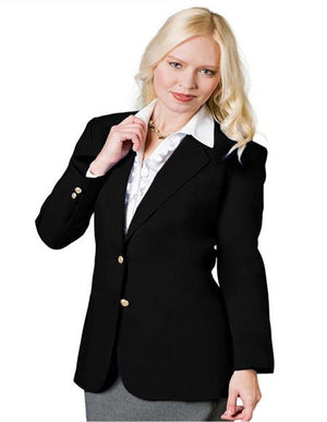 Two Button Black Women Blazer