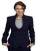 Two Button Navy Solid Pattern Women Blazer