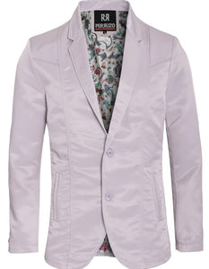 Men's Slim Fit Western Blazer Sport Coat Silver Sacos Vaqueros Para Hombre