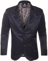 Men's Slim Fit Western Blazer Sport Coat Navy Sacos Vaqueros Para Hombre