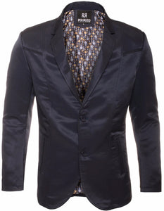 Men's Slim Fit Western Blazer Sport Coat Navy Sacos Vaqueros Para Hombre