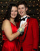 Red Prom Tuxedo Suit With Vest With Trim