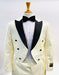 1920s Men'S Fashion Tailcoat Tuxedo Morning Suit Tux Color Wool Fabric Ivory ~ Cream ~ Off White Tuxedo & Ivory Suit