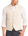 Five Button Besom pocket Men's Vest In Light Tan