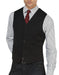 Black 5 Button Besom pocket Platinum Suit
