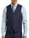 Five Button Besom pocket Men's Blue Modern Fit Suits Separates Vest