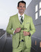 Two Button Ultra Slim Fit Prom Suit / Wedding Suit In Lime Green Summer Color