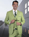 Two Button Ultra Slim Fit Prom Suit / Wedding Suit In Lime Green Summer Color