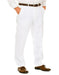 Men's 100% Polyester Slim Fit White Pants