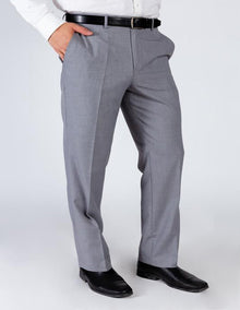 Men's Grey 100% Polyester Business Suit Pants