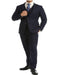 Tweed 3 Piece Suit - Tweed Wedding Suit Navy Super Slim Fit Big and Tall Fabric Plus Sizes Men's Suits