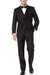 Black Fully Lined Two Flap Front Pockets Suits