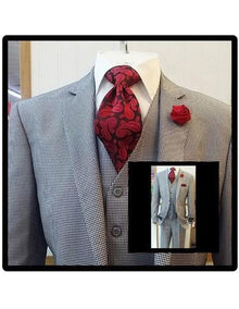 Black Flap Front Pockets 3 Piece Suit