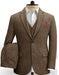 Tweed 3 Piece Suit - Tweed Wedding Suit Old Fashioned School Style Suit 1800's Vintage Suits Rust