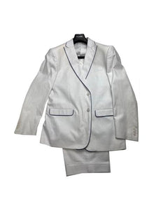 Silver Grey One Chest Pocket Linen Summer Tuxedo