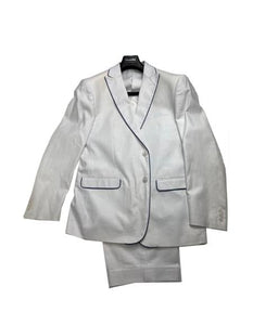 Silver Grey One Chest Pocket Linen Summer Tuxedo