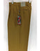 Men's Gold Dress Pants 2-Pleats with Cuff Hem