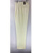 Men's Ivory Dress Pants 2-Pleats Unfinished Hem