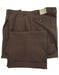 Men's Brown Dress Pants Pacelli Pleated Front Cuffed Hem